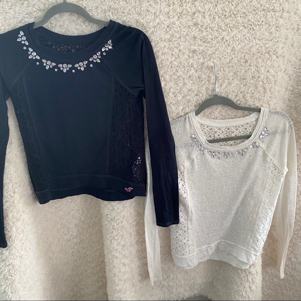 FREE WITH PURCHASE Hollister Long-Sleeve Bundle